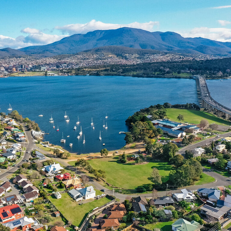 What is the proximity to amenities like schools and shops for homes in Blackmans Bay?